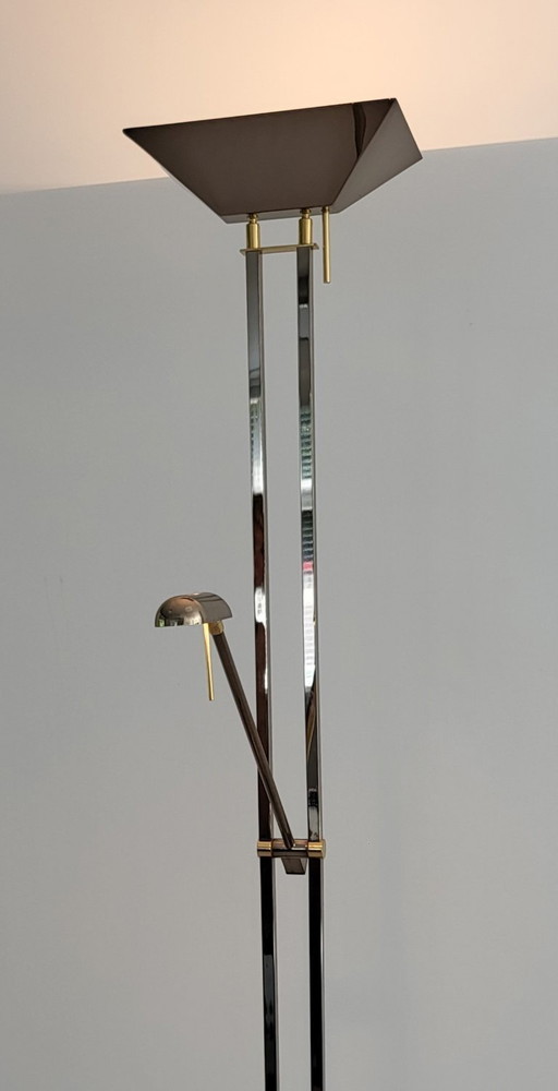 Deknudt vloerlamp, design Willy Rizzo, België jaren '70
