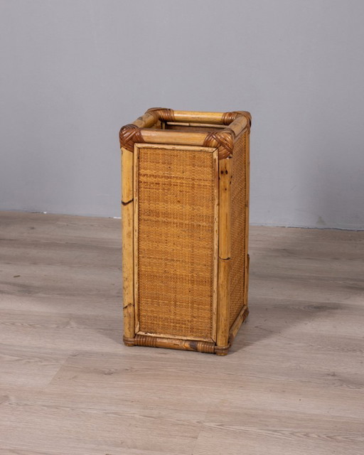 Vintage 1960s Italian Design Bamboo Umbrella Stand – paraplubak (photo 2 of 8)