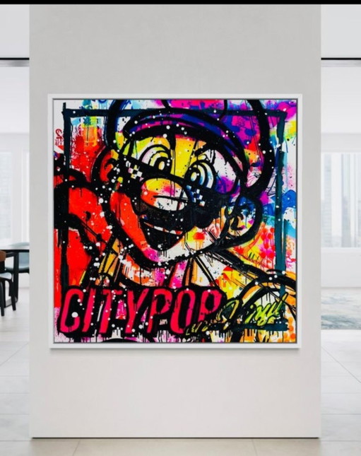 Mikko - Super Mario Bros City Pop Tribute - 95x95 - signé avec COA