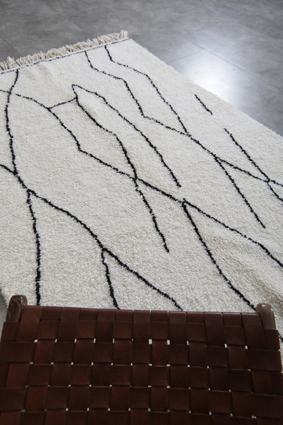 Image 1 of Tapis marocain moderne Beni Ourain 3 x 2 m