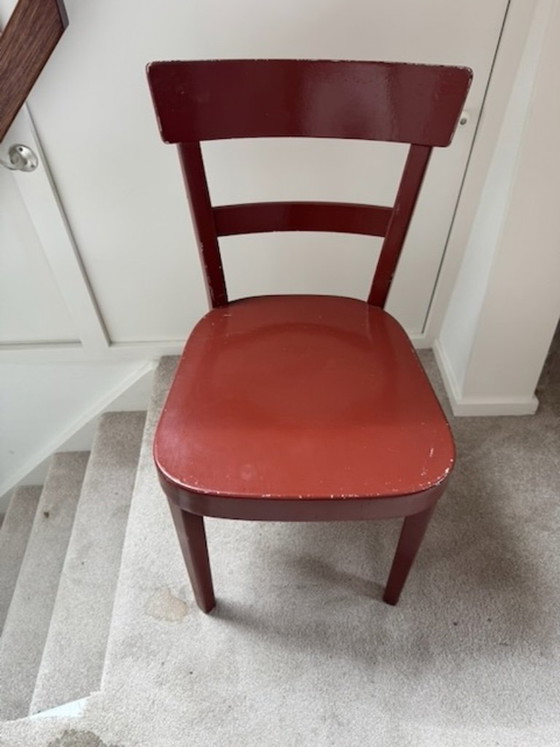 Set van 8 originele vintage Horenglarus stoelen – Zwitsers design – Horgenglarus, Eetkamerstoelen, Wood (photo 12 of 29)