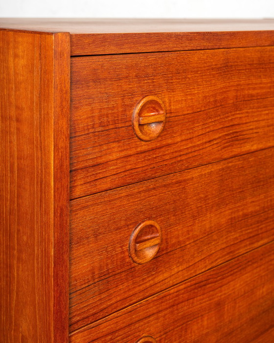 Image 1 of Mid Century 4 Drawers Danish Commode Made Of Teak