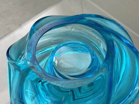 Image 1 of Ensemble de 2 porte-bougies chauffe-plat Murano par Vistosi x Atelier Schaepfer pour Nestlé, 2014