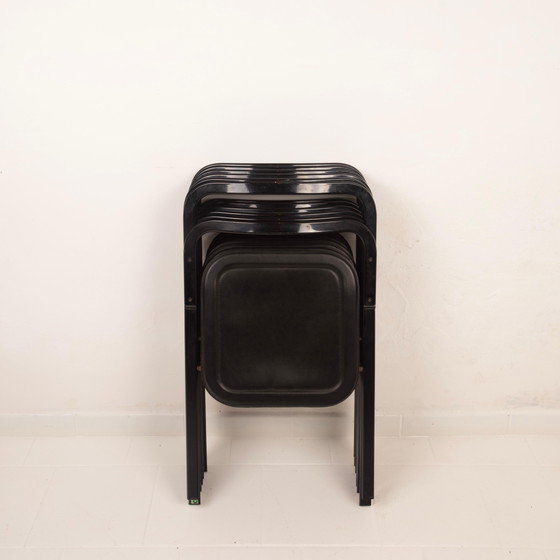 Sillas Clio de Acero y Cuero de Giorgio Cattelan para Cidue – Sillas de comedor, Leather, polished steel (photo 21 of 25)