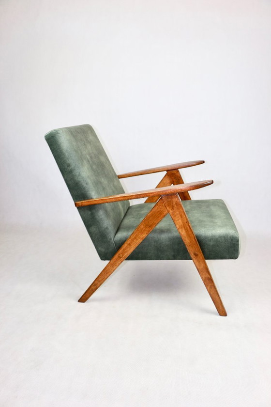 Image 1 of B-310 VAR-Sessel aus olivem Samt, 1975