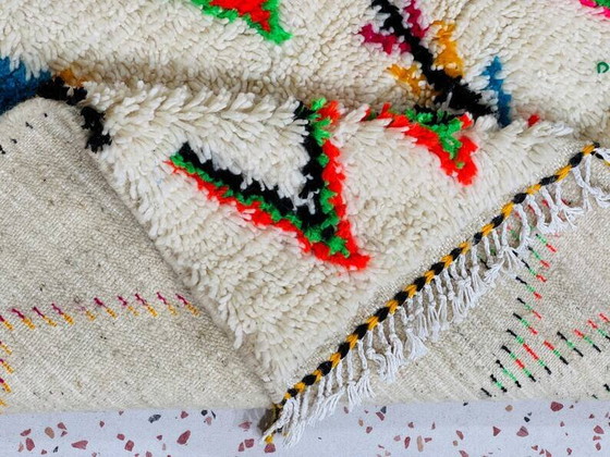 Tappeto in lana bianca decorato 200cm x 300cm – Tappeti, Wool, Modern (photo 5 of 8)