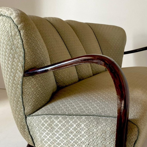 Image 1 of 1Xart Deco Zwei Sitze Sofa, zugeschrieben Malatesta und Mason, Italien 1950S