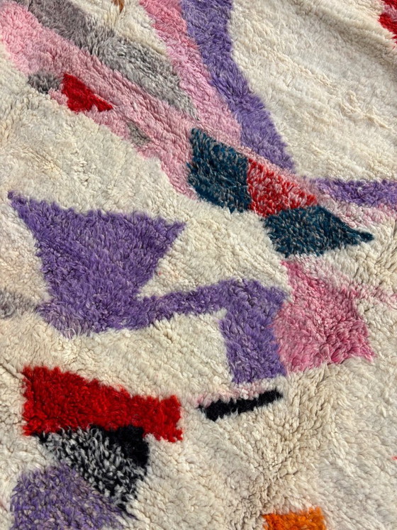 Tapis à motifs abstraits multicolores, leslosanges, Laine, Crème, Abstract (photo 4 sur 9)