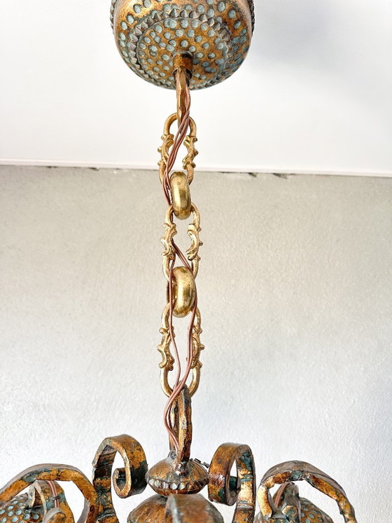 Image 1 of Vintage brutalist chandelier