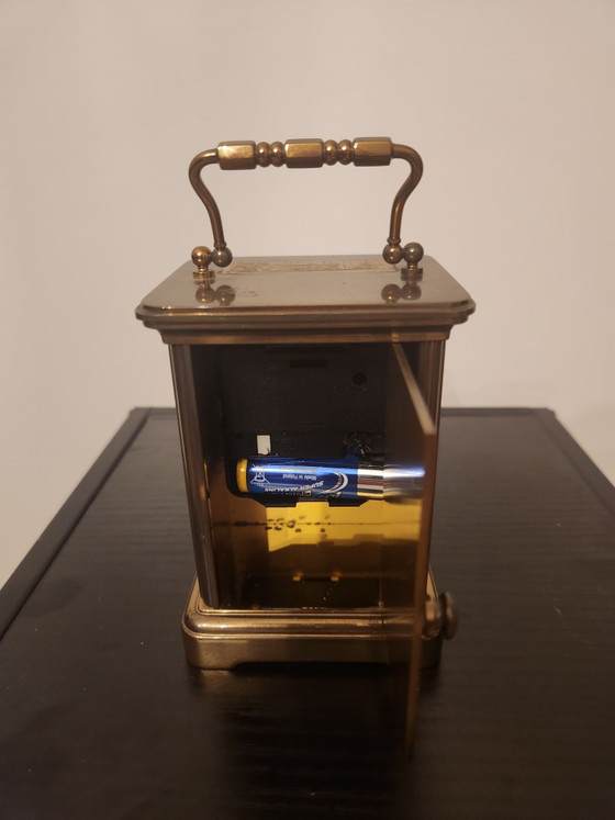 Image 1 of Prachtige Messing Matthew Norman Reisklok (Swiss Made) – Quartz