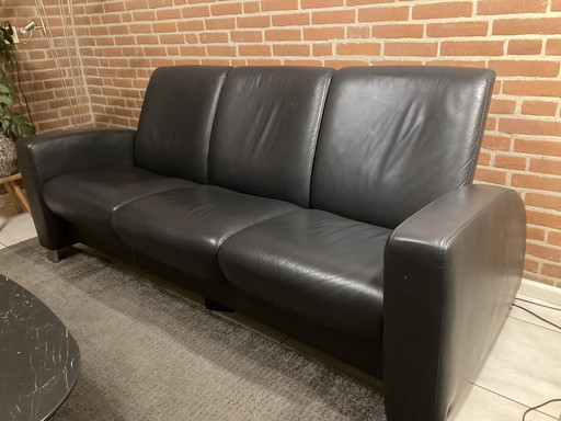 3-Sitzer Design Sofa Stressless - Schwarz - Luxus Leder