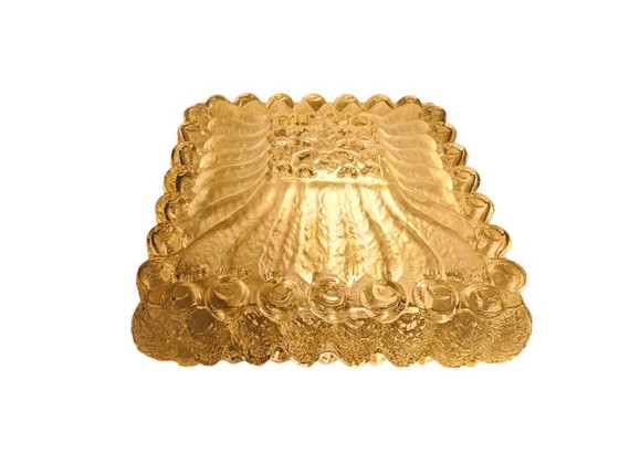 Image 1 of Herda Holland - verre texturé - style Helena Tynell - Pays-Bas - années 60