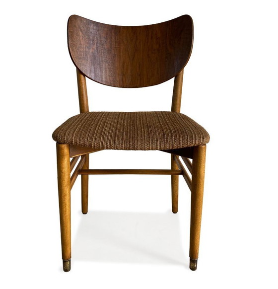 A chair by Niels and Eva Koppel – Slagelse Møbelfabrik, Dining chairs, Textile, Wood (photo 2 of 8)