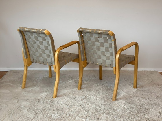 Image 1 of Sillones modelo 45 de Alvar Aalto para Artek, década de 1970. Juego de 2.