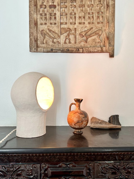 Image 1 of  French contemporary ceramic lamp, "Nuvole" by Renzo Maar