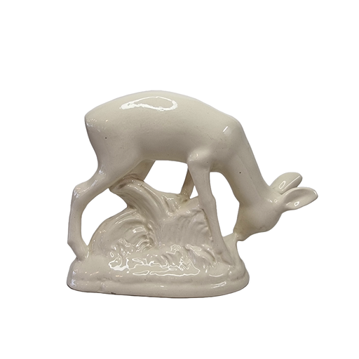 Art Deco ceramic statue of a deer