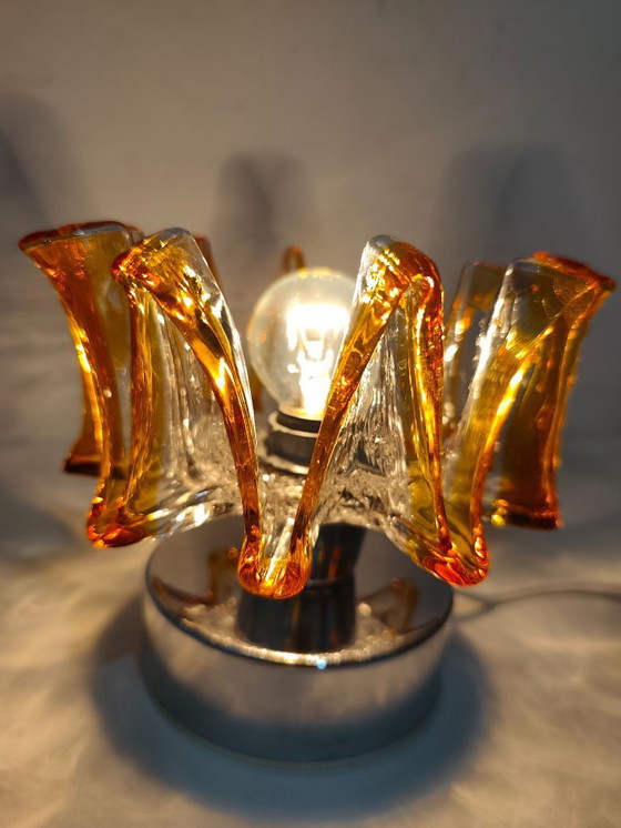 Image 1 of Glass table lamp. Italy, 1970s.