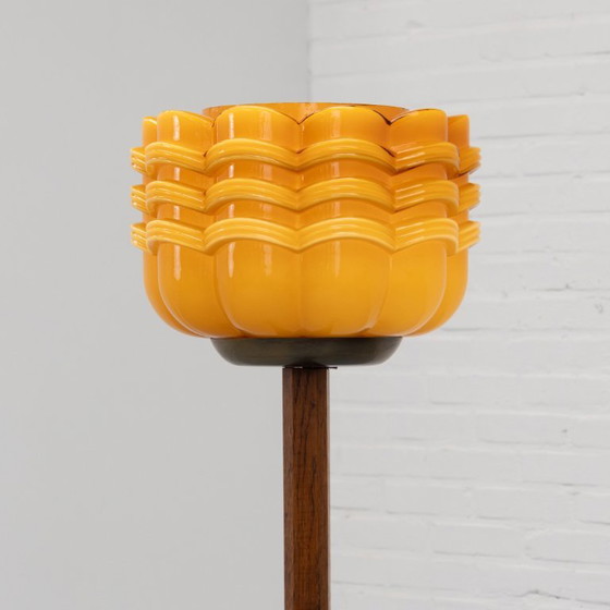 Lampadaire Art Déco – Glass, Wood (photo 8 of 14)