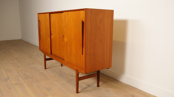 Image 1 of Vintage Highboard | Schuifdeuren | Deens Design | 169 cm