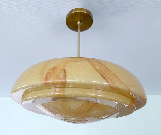 Image 1 of Lampe pendante en verre Art Déco