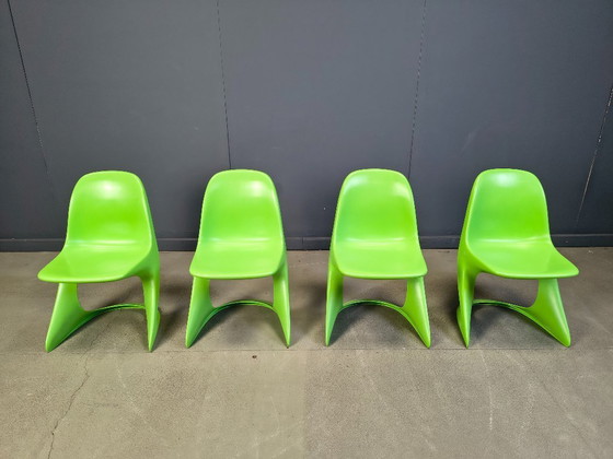 Image 1 of Set van 4 Casalino eetkamerstoelen van Alexander Begge voor Casala, jaren 70.