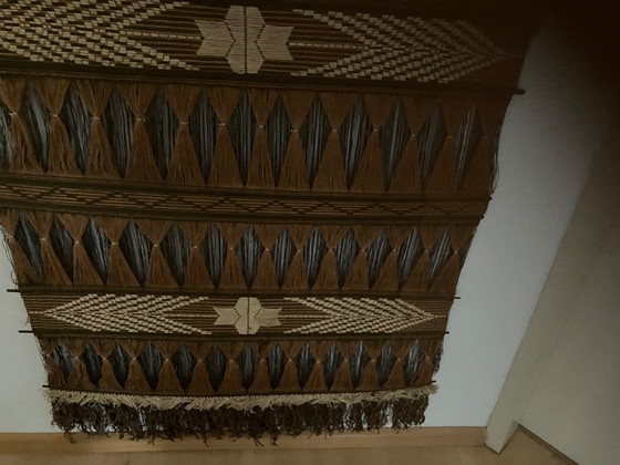 Autentico arazzo indiano da parete – handgemaakt, Decorazioni murali, Cotton, Textile (photo 3 of 5)