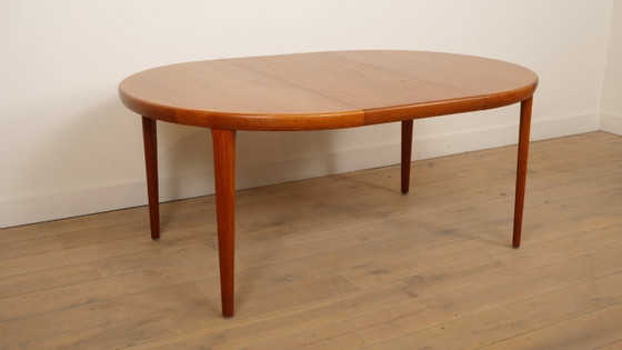 Image 1 of Tavolo da pranzo rotondo vintage | Teak | Allungabile | 120 - 220 cm