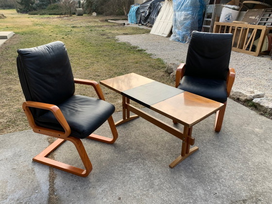 Set of Mid-Century Lounge Chairs and Table, 1960s – Lounge sets, Mid Century Modern (photo 4 of 4)