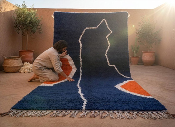 Image 1 of Tapis marocain artisanal en laine 250cmx150cm
