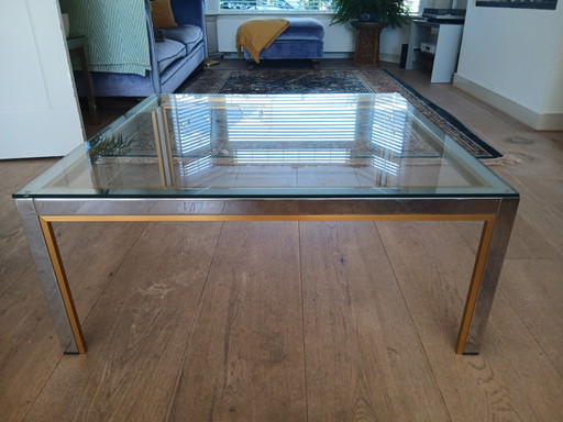 Vintage Couchtisch Romeo Rega Chrom Und Messing