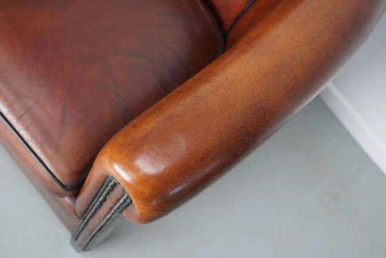Image 1 of Poltrone club olandesi vintage in pelle color cognac, set da 2
