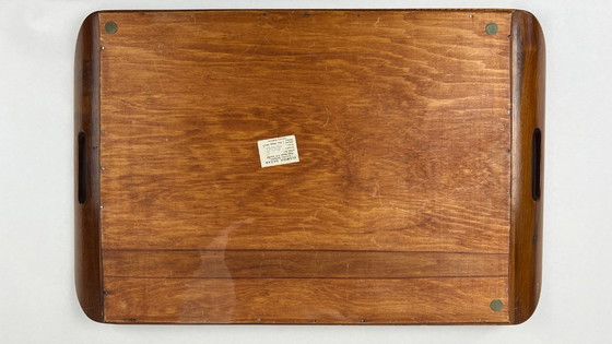 Image 1 of Vintage: 1940-1955 handbeschilderd art deco stijl dienblad, Braziliaans