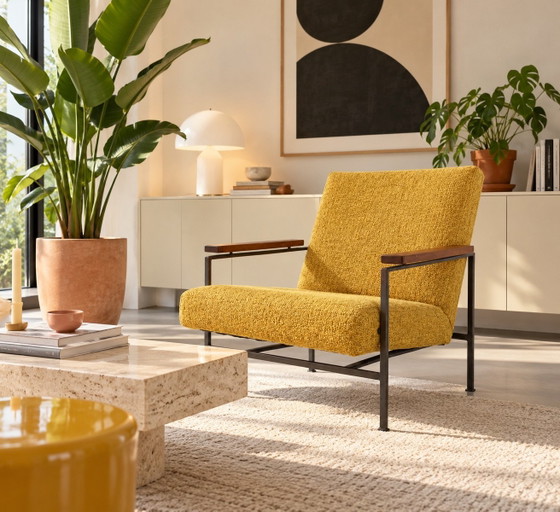 Poltrona vintage Rob Parry 2280 Gelderland gialla – Poltrone, Metallo, Poliestere (photo 2 of 13)