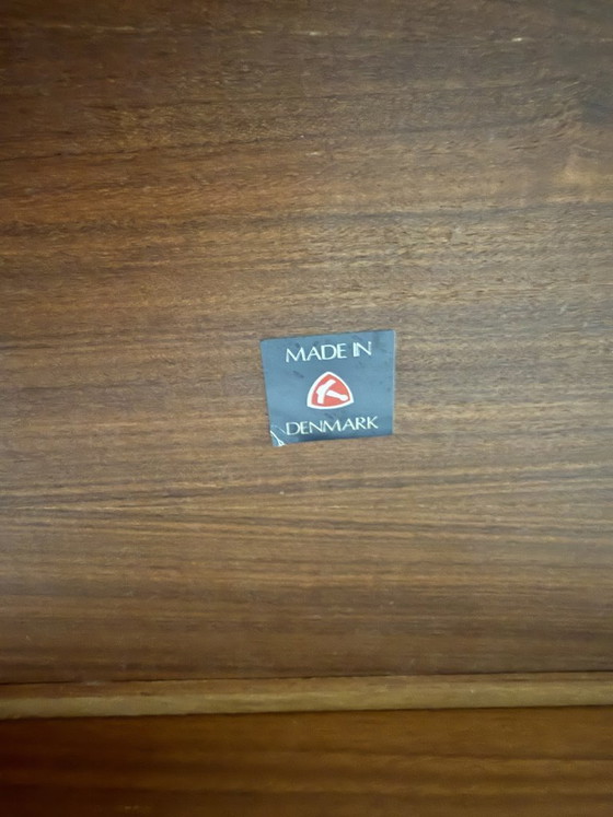 Image 1 of Console murale en teck Kai Kristiansen Vildbjerg Møbelfabrik Danemark années 1960