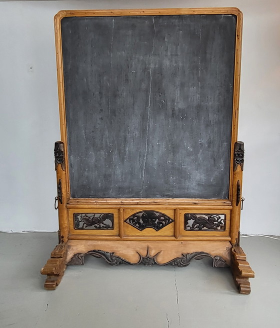 Image 1 of Vintage Chinees Schoolbord / Kamerscherm