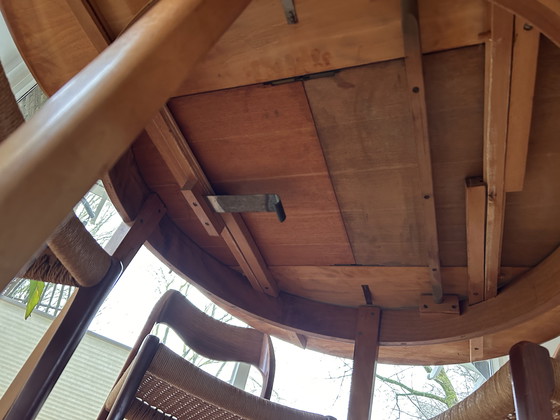 Image 1 of Scandinavische eetstoelen en eettafel van het merk  Niels O Mōller