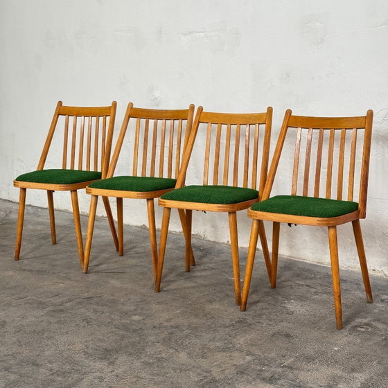 Image 1 of Chaises de salle à manger Frigyes Gabriel, ensemble de 4, années 1960 – Design hongrois