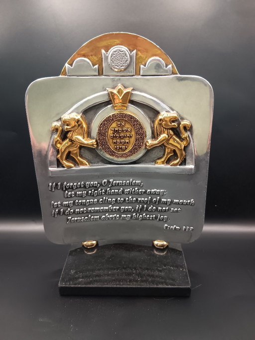 Frank Meisler silver and gold sculpture