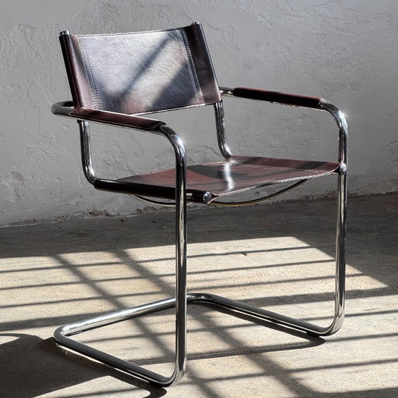 Image 1 of MG5 Leather Chair by Matteo Grassi, 1970