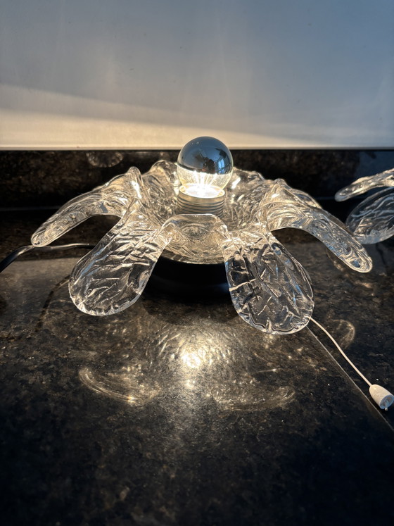 Set di 2 Paralumi Vintage Murano in Vetro Ghiaccio – Applique, Glass (photo 8 of 11)