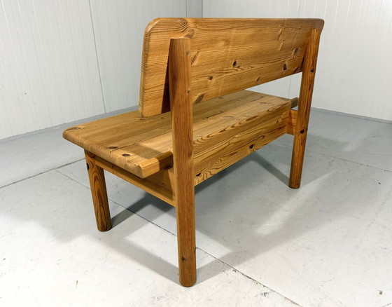 Image 1 of Korup Stolefabrik solid pine bench with storage Denmark