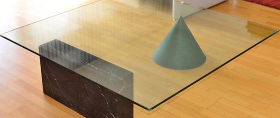 Kono salontafel van Lella en Massimo Vignelli – Casigliani, Glass, Copper (photo 8 of 11)