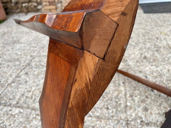 Image 1 of Louis XV style round marble coffee table