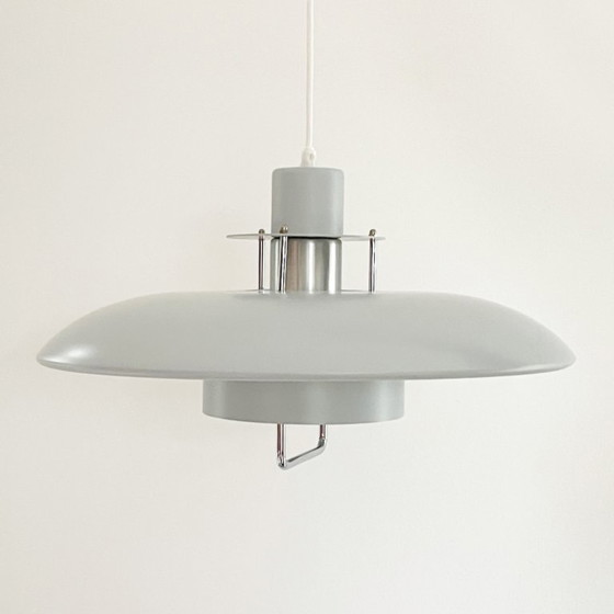 Image 1 of large gray Danish vintage design LAMP Lyskaer Belysning MCM