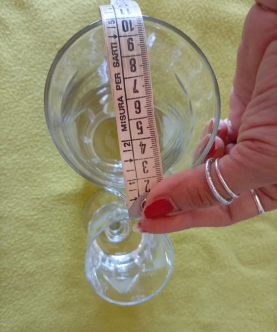 Image 1 of Ensemble de verrerie en cristal et carafe vintage