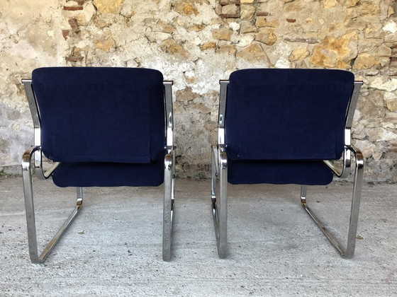 Image 1 of Mid-Century Lounge Chairs, Circa 1970's, Set of 2