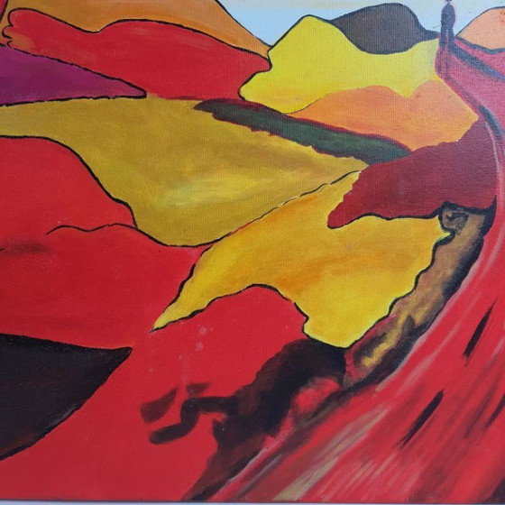 Image 1 of Jean DUQUOC - An Autumn Sunset - Masterpiece