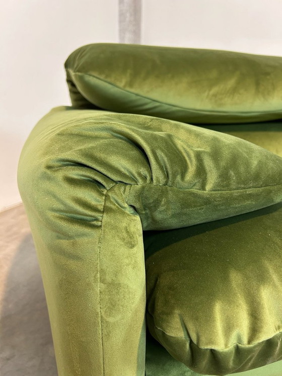 Image 1 of Cassina - Vico Magistretti - Canapé - Maralunga - Velours - Retapissé
