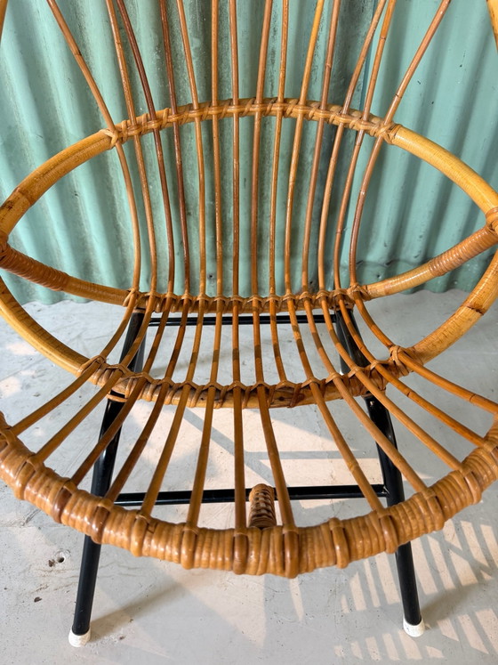 Poltrona in Rattan Rohé – Anni '60 – Poltrone, Metallo (photo 2 of 8)