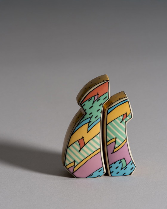 Image 1 of Dorothy Hafner pour Rosenthal Studio Linie, salière et poivrière "Flash", années 1980